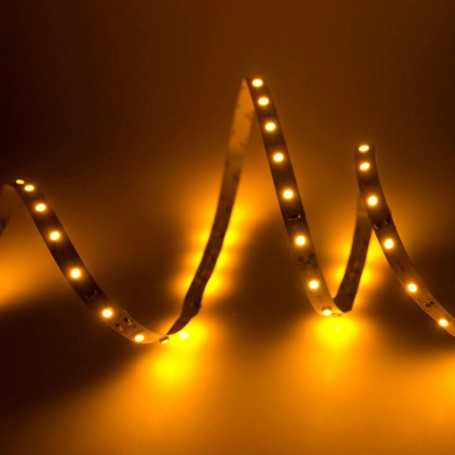 Cinta flexible de LED naranja de 1 m al por menor. Filamentos con efecto de pintura luminosa