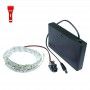 Kit Light Painting piles avec bande led rouge de 1m. Effet filaments