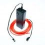 Kit de luces rojas a pilas de 2 m. Efectos de pintura con luz de humo y llamas