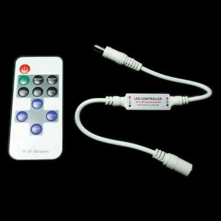 Intermitente, intermitente y regulador con mando a distancia para cinta led monocolor