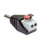 Connecteur jack mâle à clipser pour ruban led unicolore