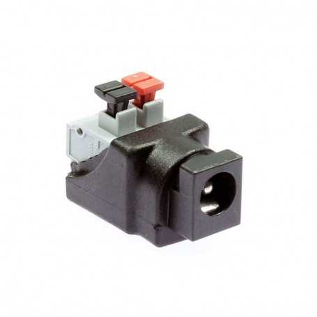 Conector jack hembra con clip para cinta LED monocolor