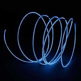 Cable de luz blanca de 2 m al por menor. Efectos de pintura luminosa: humo y llamas