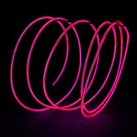 Retail 2m pink luminous wire. Smoke and flames Light Painting effects.