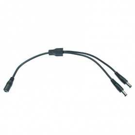 Conector jack doble de 30 cm para cinta led monocolor