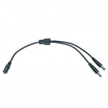 Conector jack doble de 30 cm para cinta led monocolor