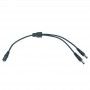 Connecteur jack double de 30cm pour ruban led unicolore