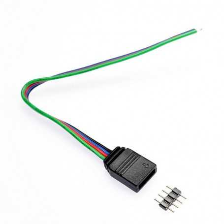 Connection kit for welded multicolored LED tape