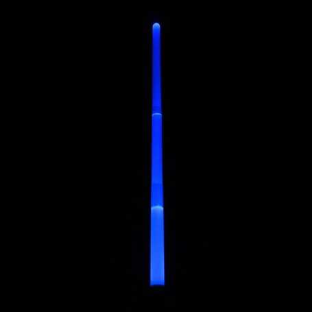 Espada o sable Graff de luz azul. Efectos de drapeado y llamas