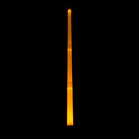 Espada o sable naranja Light Graff. Efectos de drapeado y llamas