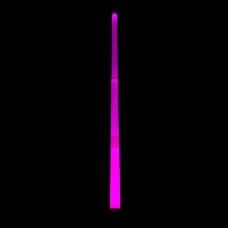Epée ou sabre lumineux rose Light Graff. Effets drapé et flamme