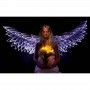 Cepillo de plexiglás con alas de ángel y efecto nube