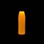 Opaque bottle with orange filter. Smoke and steam Light Painting effects