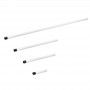 White opaque tubes, draped effect. Pack of 4 tubes
