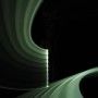 Round plexiglass with spiral insertion. Furrow effect with high light density