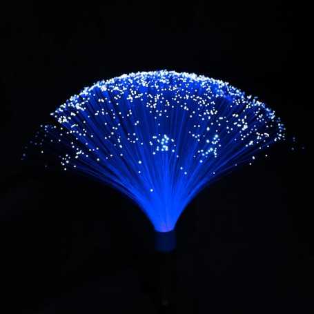 Blue Fiber Optic Light painting smoke effect. Full length diffusion
