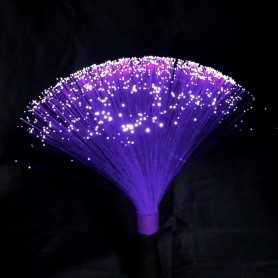 Pintura luminosa de fibra óptica violeta con efecto humo. Difusión total