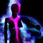 Réalisation Jason D. Page avec la fibre optique violette