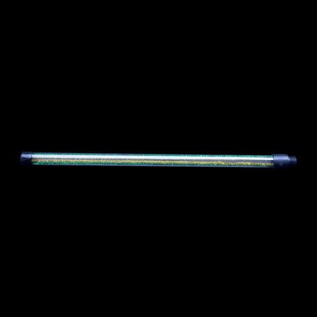 Tube transparent avec effet paillette Vert et Or