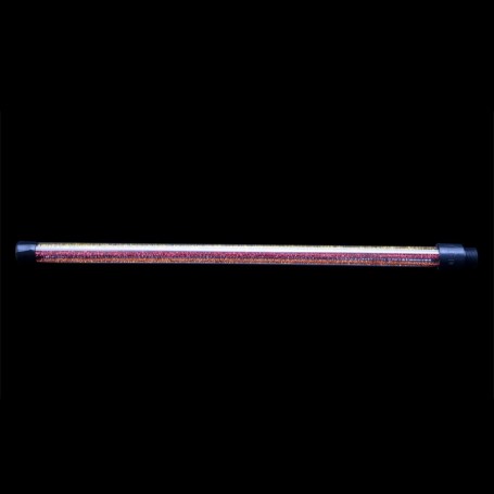 Tube transparent avec effet paillette Rouge et Orange