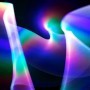 Effet drapé avec le tube holographique avec effet arc-en-ciel